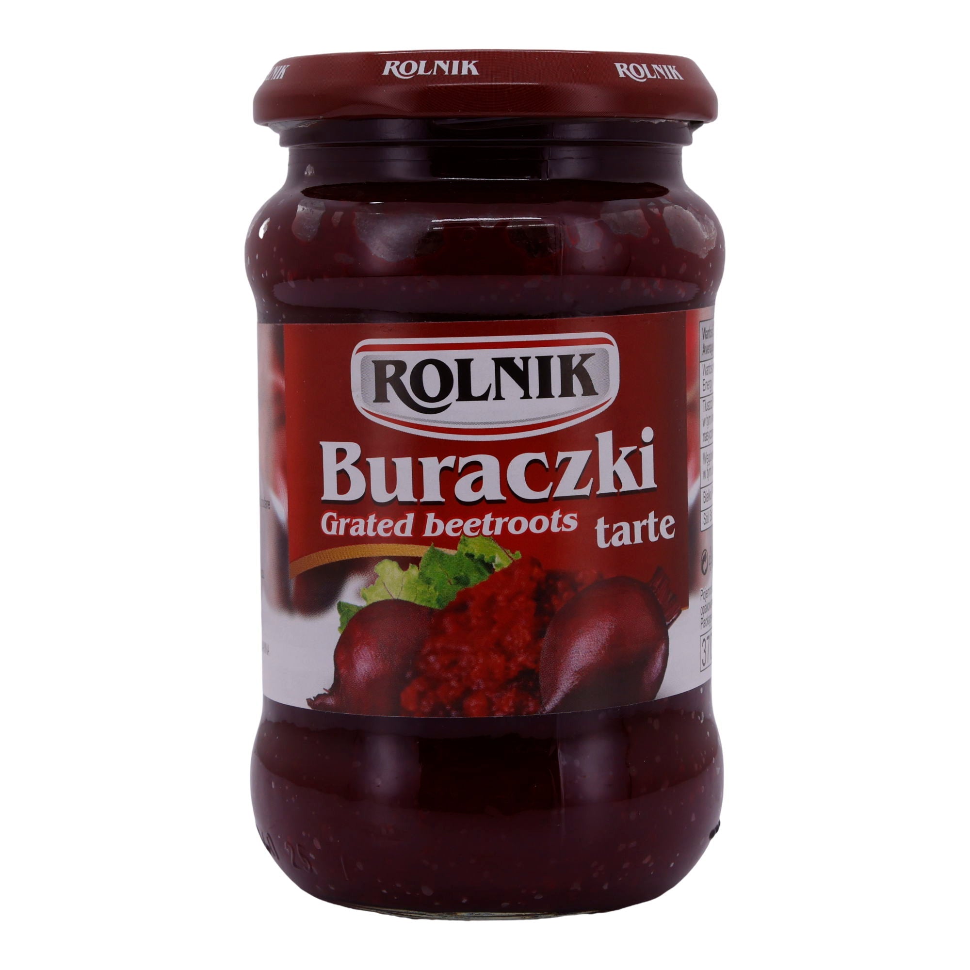 Grated Beetroots Rolnik | Gemüse | Mit Sauerkraut | 370 ml Glas (Tasty Red Beets) ROLNIK